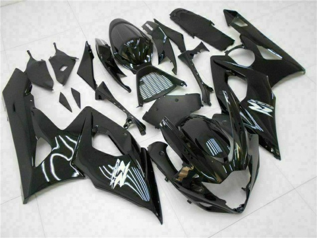 2005-2006 Glossy Black Suzuki GSXR 1000 Motor Fairings UK