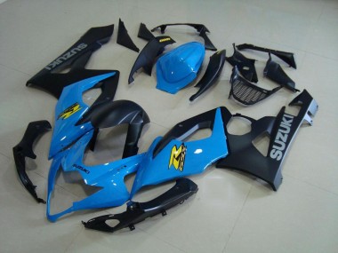 2005-2006 Blue and Matte Black Suzuki GSXR 1000 Bike Fairings UK