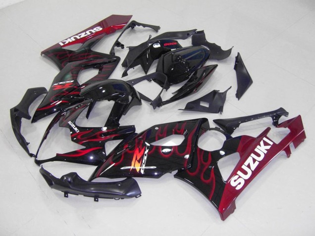 2005-2006 Red Flame Suzuki GSXR 1000 Motorcycle Fairings UK 2005-2006 Red Flame Suzuki GSXR 1000 Motorcycle Fairings UK