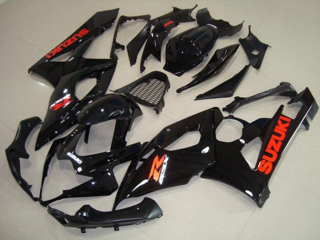 2005-2006 Glossy Black Red Sticker Suzuki GSXR 1000 Bike Fairing UK