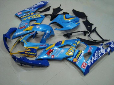 2005-2006 Light Blue Rizzla Suzuki GSXR 1000 Motor Bike Fairings UK
