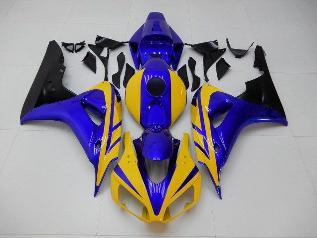 2006-2007 Yellow Blue Honda CBR1000RR Replacement Motorcycle Fairings UK