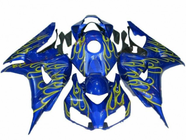 2006-2007 Yellow Flame Blue Honda CBR1000RR Replacement Fairings UK 2006-2007 Yellow Flame Blue Honda CBR1000RR Replacement Fairings UK