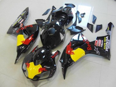 2006-2007 Black Red Bull Honda CBR1000RR Bike Fairing Kit UK