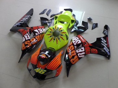 2006-2007 Fluro Rossi Honda CBR1000RR Bike Fairings UK