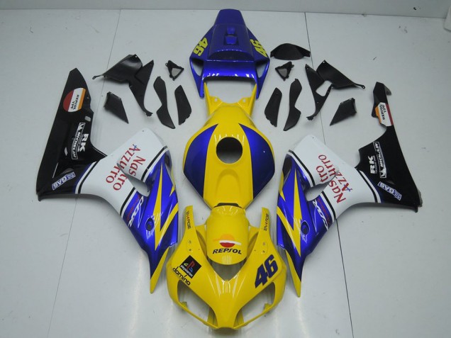 2006-2007 Yellow Nastro Honda CBR1000RR Motorcycle Fairings Kit UK 2006-2007 Yellow Nastro Honda CBR1000RR Motorcycle Fairings Kit UK