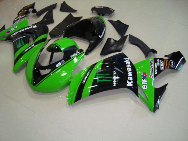 2006-2007 Green Monster Race Kawasaki ZX10R Motorcycle Fairings Kit UK 2006-2007 Green Monster Race Kawasaki ZX10R Motorcycle Fairings Kit UK