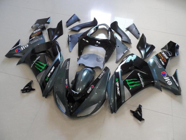 2006-2007 Grey Monster Kawasaki ZX10R Motorcycle Fairing UK