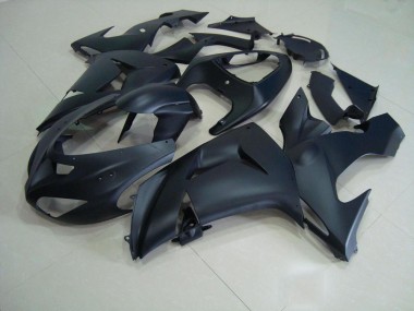 2006-2007 Matte Black Kawasaki ZX10R Motorcycle Fairing Kit UK