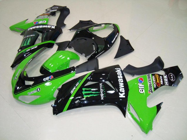 2006-2007 Green Monster Kawasaki ZX10R Bike Fairings UK