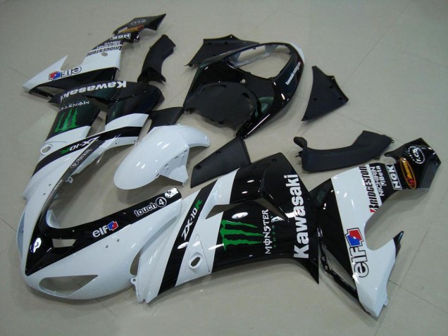 2006-2007 White Monster Kawasaki ZX10R Motorcycle Bodywork UK