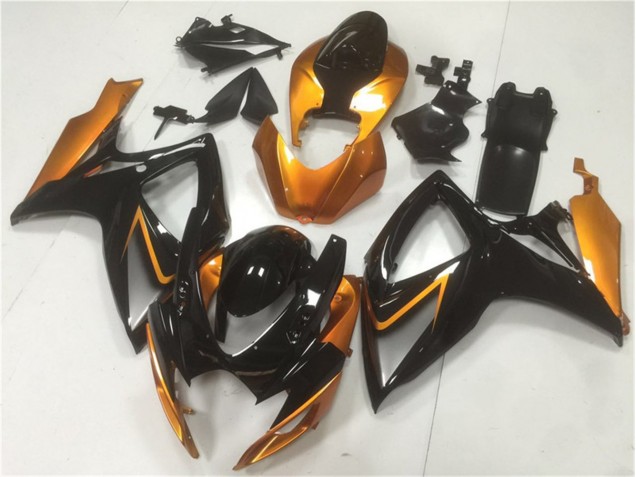 2006-2007 Black Orange Suzuki GSXR 600/750 Motor Fairings UK