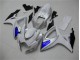 2006-2007 White Blue Suzuki GSXR 600/750 Motorcylce Fairings UK