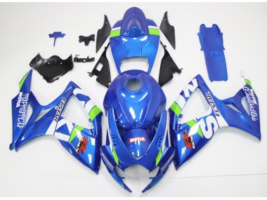 2006-2007 Blue White Suzuki GSXR 600/750 Motorcycle Fairings UK