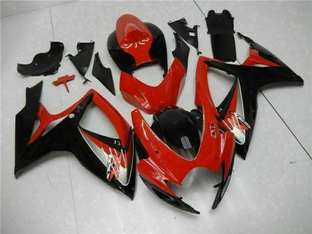 2006-2007 Red Suzuki GSXR 600/750 Bike Fairing Kit UK