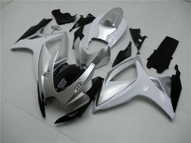 2006-2007 Silver Suzuki GSXR 600/750 Motorcycle Fairings Kits UK