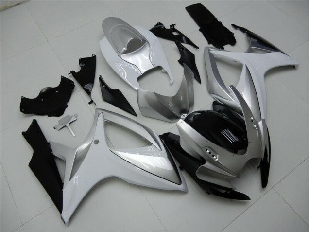 2006-2007 Silver Suzuki GSXR 600/750 Motorcycle Fairings Kits UK