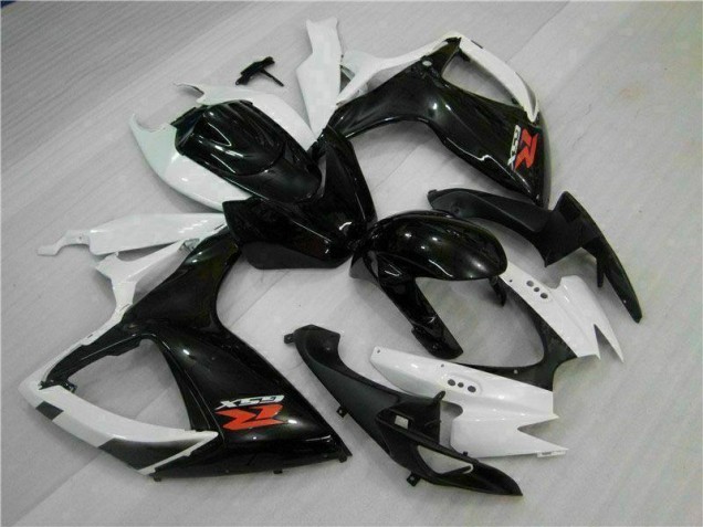 2006-2007 White Black Suzuki GSXR 600/750 Motorcycle Fairings Kit UK