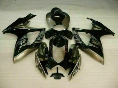 2006-2007 Black Grey Suzuki GSXR 600/750 Motorcycle Fairing Kits UK