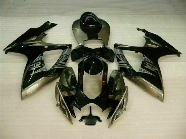 2006-2007 Black Grey Suzuki GSXR 600/750 Motorcycle Fairing Kits UK