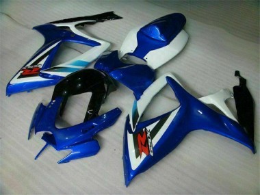 2006-2007 Blue White Suzuki GSXR 600/750 Bike Fairings UK