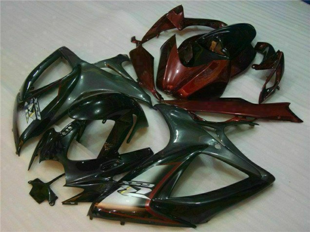 2006-2007 Black Red Suzuki GSXR 600/750 Motorcycle Fairings UK 2006-2007 Black Red Suzuki GSXR 600/750 Motorcycle Fairings UK