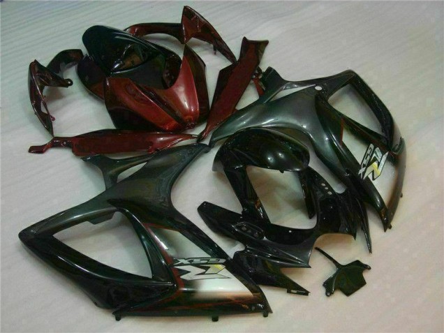 2006-2007 Black Red Suzuki GSXR 600/750 Motorcycle Fairings UK 2006-2007 Black Red Suzuki GSXR 600/750 Motorcycle Fairings UK
