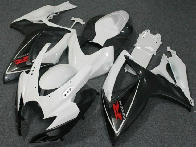 2006-2007 White Suzuki GSXR 600/750 Motorcycle Fairing Kits UK
