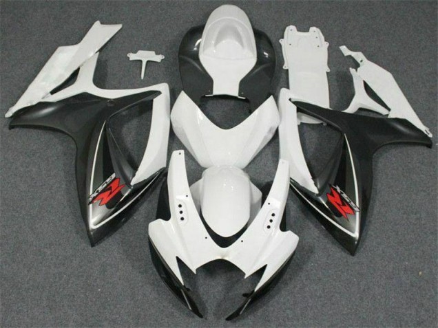 2006-2007 White Suzuki GSXR 600/750 Motorcycle Fairing Kits UK