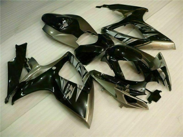 2006-2007 Black Grey Suzuki GSXR 600/750 Motorcycle Replacement Fairings UK