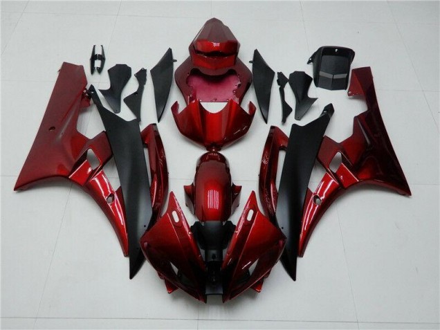 2006-2007 Red Black Yamaha YZF R6 Bike Fairings UK 2006-2007 Red Black Yamaha YZF R6 Bike Fairings UK