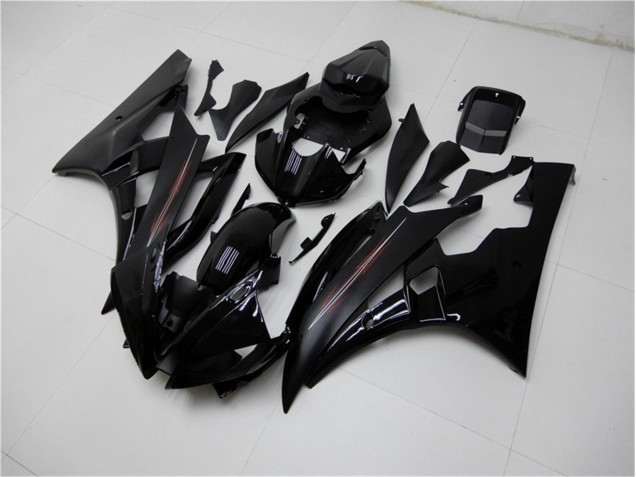 2006-2007 Glossy Matte Black Yamaha YZF R6 Motor Bike Fairings UK