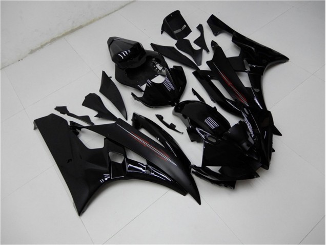2006-2007 Glossy Matte Black Yamaha YZF R6 Motor Bike Fairings UK