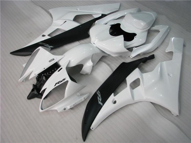 2006-2007 White Black Yamaha YZF R6 Motorcycle Bodywork UK