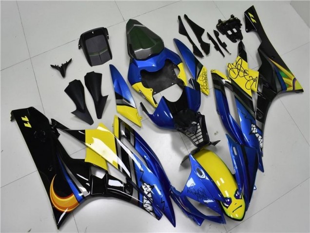 2006-2007 Blue Shark Yamaha YZF R6 Motorcycle Fairings Kits UK