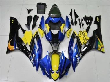 2006-2007 Blue Shark Yamaha YZF R6 Motorcycle Fairings Kits UK