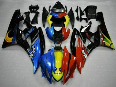 2006-2007 Yellow Blue Red Yamaha YZF R6 Motorcycle Fairings Kit UK