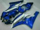 2006-2007 Blue White Yamaha YZF R6 Bike Fairings UK