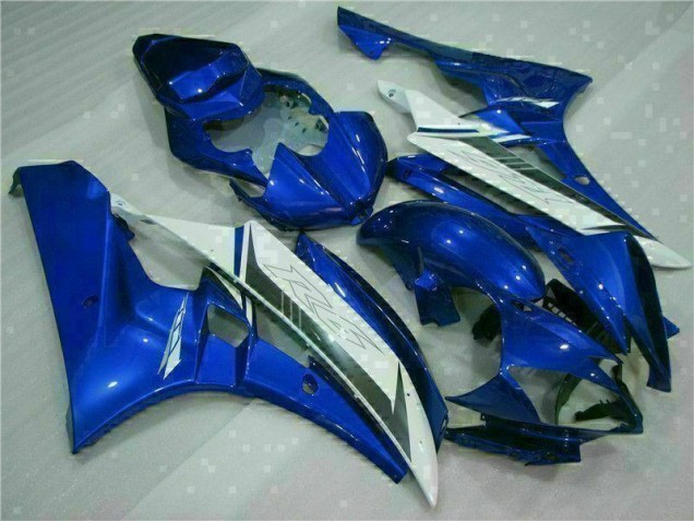 2006-2007 Blue White Yamaha YZF R6 Bike Fairings UK