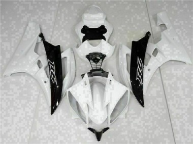 2006-2007 White Black Yamaha YZF R6 Bike Fairings UK