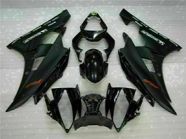 2006-2007 Black Yamaha YZF R6 Motorbike Fairing Kits UK 2006-2007 Black Yamaha YZF R6 Motorbike Fairing Kits UK