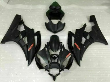2006-2007 Black Yamaha YZF R6 Replacement Fairings UK
