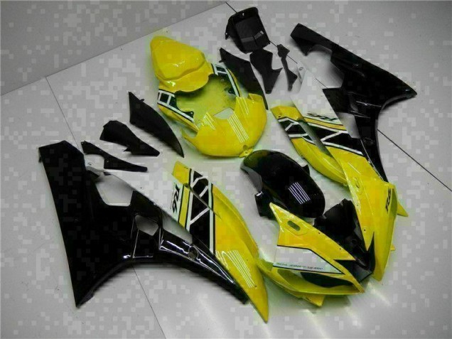 2006-2007 Yellow Black Yamaha YZF R6 Motorcycle Fairing Kit UK 2006-2007 Yellow Black Yamaha YZF R6 Motorcycle Fairing Kit UK