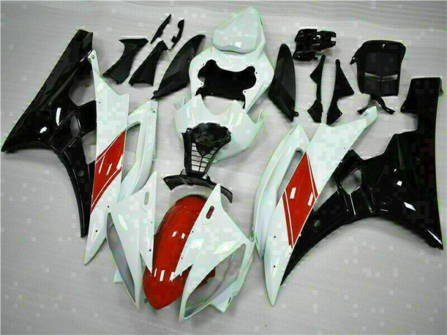 2006-2007 White Yamaha YZF R6 Replacement Motorcycle Fairings UK 2006-2007 White Yamaha YZF R6 Replacement Motorcycle Fairings UK