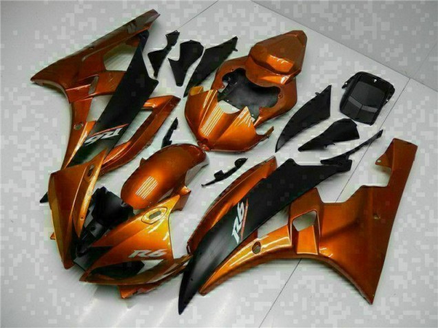 2006-2007 Orange Yamaha YZF R6 Motorbike Fairing Kits UK