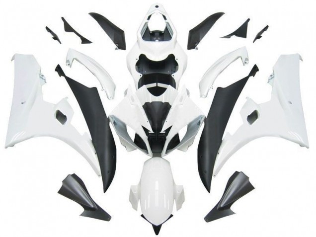 2006-2007 White Black Yamaha YZF R6 Motorcycle Fairings UK