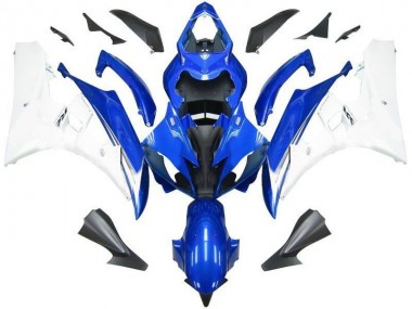 2006-2007 Blue White Yamaha YZF R6 Motorcycle Fairing Kit UK