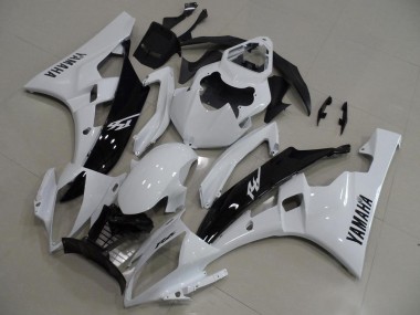 2006-2007 White and Black Yamaha YZF R6 Replacement Motorcycle Fairings UK