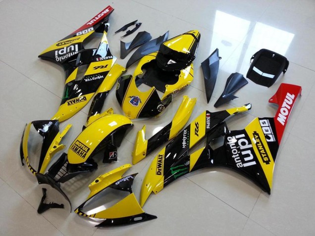 2006-2007 Yellow Monster Lupi Yamaha YZF R6 Motorcycle Fairing Kits UK