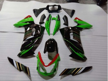 2006-2008 Green Black Kawasaki EX650 Bike Fairings UK